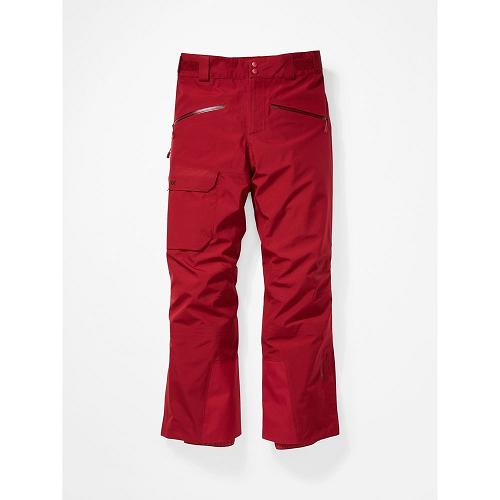 Marmot Ski Pants Dark Red NZ - Spire Pants Mens NZ7143859